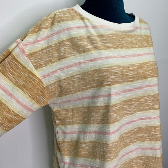 Sisstrevolution Size Small Long Sleeve T Shirt Washed Stripe Tee Repaired Flaw - Picture 3 of 9